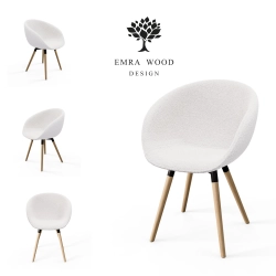 Krzesło KR-502 Ruby Kolory Tkanina Abriamo 04 Boucle Design Italia 2025-2030